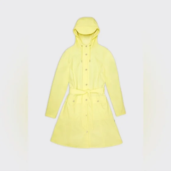 NWT Rains Curve Belted Raincoat Trench, Women's M/L Color Straw - Picture 8 of 15